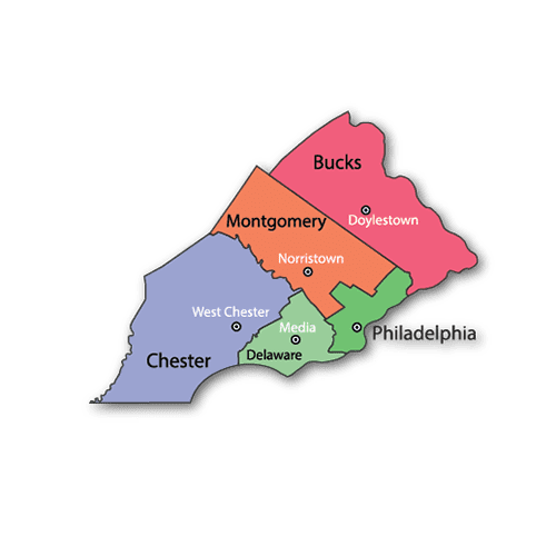 Greater Philadelphia/Delaware Valley Regional Map